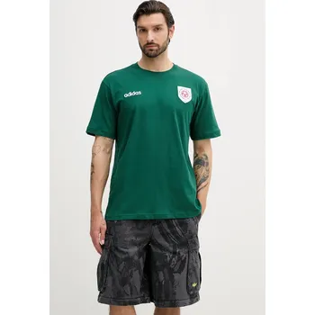 Bavlněné tričko adidas Originals Graphic Tee JX3057 zelená 79X, vel. S