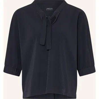 Dámská halenka Marc Cain Dámská Halenka S Vázačkou A 3/4 Rukávem, 394 navy, 40