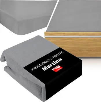 Prostěradlo Prostěradlo s gumou froté 120x200 Barva ŠEDÁ Vysoká Matrace 30cm Polské