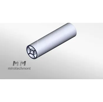 Kouřovod Trubkový hliníkový profil D28L B délka: 3500mm