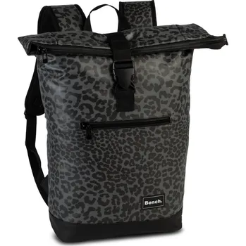 Městský batoh Bench Sportovní roll top batoh na notebook Hydro 64175-0127 černo-šedý leopardí vzor