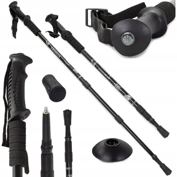 Trekingová hůl Trekkingové hole skládací 135 cm černé 1 kus 01126