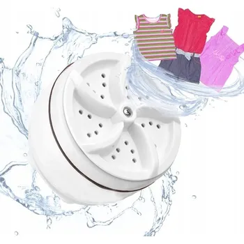 Pračka MINI TURISTICKÁ PRAČKA PŘENOSNÁ USB ROTAČNÍ ODSTŘEDIVKA TURBOWASH PRO PRANÍ