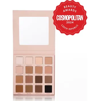 Oční stíny SOSU Cosmetics Paleta matných očních stínů v nude barvách 32g (16 x 2g) SOSU Cosmetics