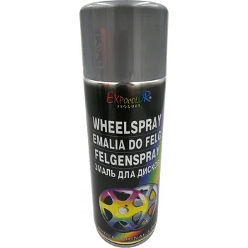 Barva ve spreji EUROCOLOR Barva Lak na kola STŘÍBRNÁ 400ml