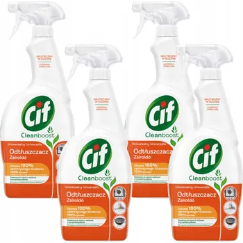 Sada Cif Power&Shine Kuchyně 750 ml x 4 spreje