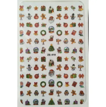 samolepka Samolepky na nehty 3D vánoční motivy - Mikulášové E148