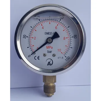 Manometr otřesuvzdorné plněné glycerinem pr.63mm, spodní G1/4, 0-100 bar