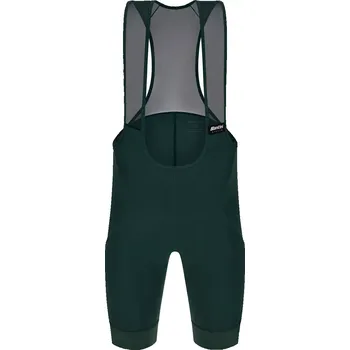 cyklistické kraťasy Santini Pánské krátké kalhoty Santini The Ready To Ride, zelená velikost L