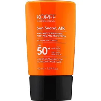 Přípravek na opalování KORFF SUN SECRET SPF50+ AIR FACE FLUID 50ML
