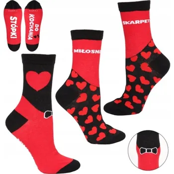 Dámské ponožky Moraj Dámské Ponožky 2-balení Valentýnské 38-41