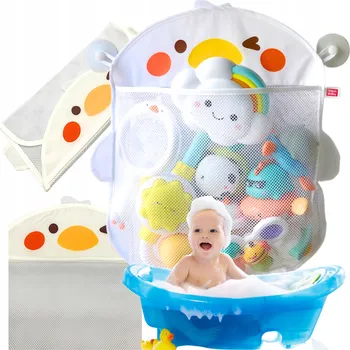 Hračka pro nejmenší Organizér na Hračky Do Vany, Síťka do Koupelny na Přísavky - Ptáček