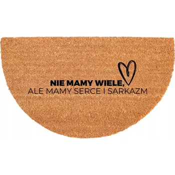 Rohožka ROHOŽKA KOKOSOVÁ ODOLNÁ PROTI SKLUZU 40X70CM PŮLKRUHOVÁ EKOLOGICKÁ