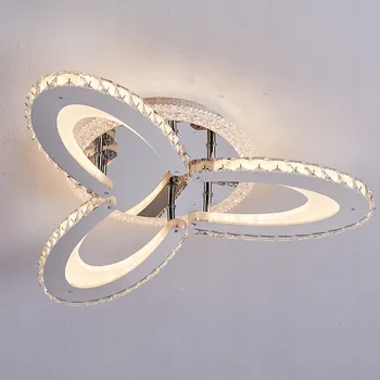 STROPNÍ SVÍTIDLO KŘIŠŤÁLOVÁ glamour závěsná LUCERNA STROPNÍ SVÍTIDLO LED + DÁLKOVÝ OVLADAČ 63W