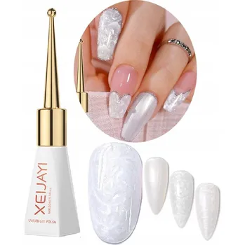 Lak na nehty Gel UV/LED Lak na nehty Perleťový Efekt Mořská Panna Mušle XL 10ml # 1