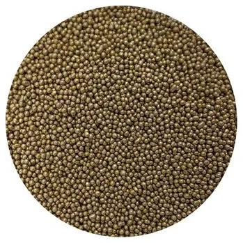 Jedlá dekorace na dort Cukrové perličky metalické tmavě zlaté 2mm 80g - I LOVE CAKES