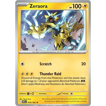 Sběratelská karetní hra Zeraora 078/182 - Destined Rivals Typ karty: Holo