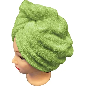 Barva na vlasy Chanar s.r.o Rychleschnoucí froté turban na vlasy, pistáciový