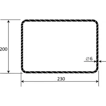 Pletivo ŽELEZO Třmínek do betonu 20x23 R6