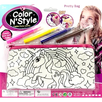 Penál Penál k vybarvování s jednorožcem penál pro děti.