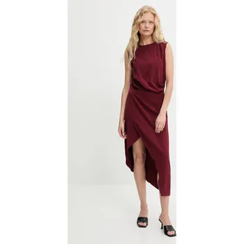 Dámské šaty Šaty Answear.LAB červená barva, midi, přiléhavé sng.144.tos 33X, vel. XL