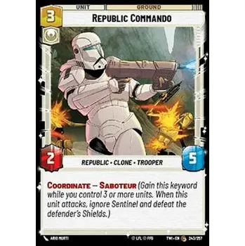 Sběratelská karetní hra Republic Commando 243/257 - Twilight of the Republic Typ karty: Standard
