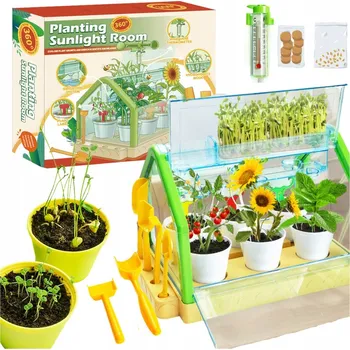 Obraz Vzdělávací sada skleník zahrada plantáž malý zahradník mini experiment