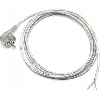 elektrický kabel Připojovací kabel 3x0,75 s Uni-Schuko zástrčkou, transparentní, 3 m