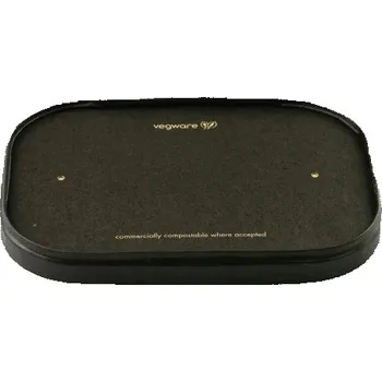 Jednorázové nádobí Papírová víčka na jedno použití na nádoby Vegware eko bio 25 Ks