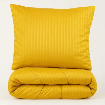 přikrývka SET Přikrývka a polštář, žlutý proužek