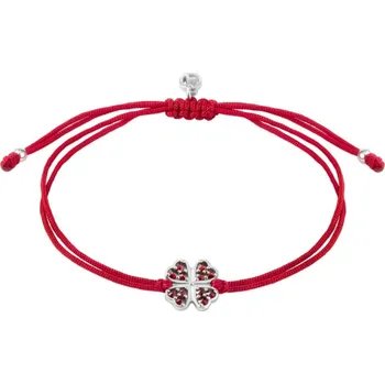 Náramek Náramek Shamballa se čtyřlístkem 160568