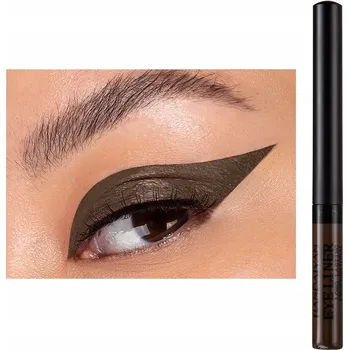 Oční linky Precizní tekutá oční linka v peru matná linka kočičí oko Hnědá #21