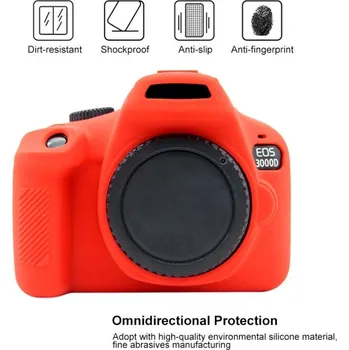 PULUZ silikonové pouzdro pro Canon EOS 3000D / 4000D (červené)