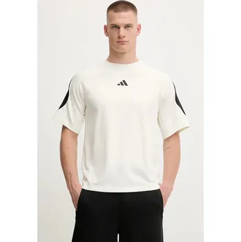 Pánské tričko Bavlněné tričko adidas Stadium JX5640 béžová 01X, vel. XL