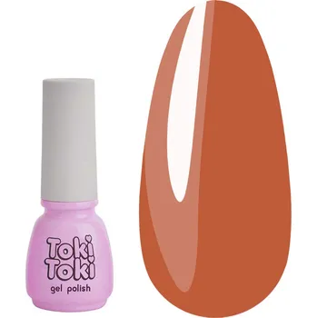 Lak na nehty Hybridní lak Toki-Toki Maple Leaf ML06 oranžovo-červený 5 ml