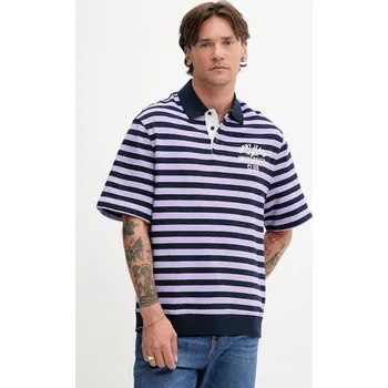 Pánské oblečení Bavlněné polo tričko Tommy Jeans DM0DM21786 fialová 45A, vel. M