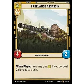 Karetní hra Freelance Assassin 212/257 - Twilight of the Republic Typ karty: Foil