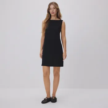 Dámské šaty Reserved - Mini šaty s příměsí viskózy - černý - 537FB-99X - 537FB-99X-XS