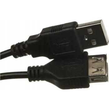 Datový kabel USB prodlužovací kabel ASSMANN AK-300200-018-S černý, 1,8 m
