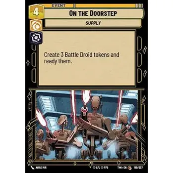 Sběratelská karetní hra On the Doorstep 190/257 - Twilight of the Republic Typ karty: Standard