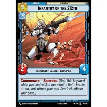 Sběratelská karetní hra Infantry of the 212th 061/257 - Twilight of the Republic Typ karty: Standard