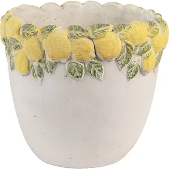Květináč Clayre & Eef - Cementový květináč LEMONS 6TE0572S
