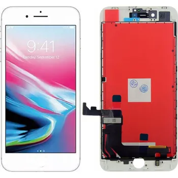 LCD displej Apple iPhone 8 Plus bílý s rámečkem