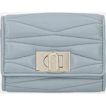 Peněženka Kožená peněženka Furla dámská, modrá barva, WP00225.BX3221.3963S 95X, vel. ONE SIZE