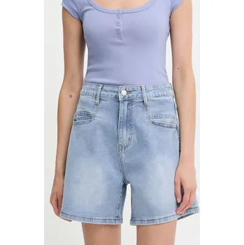 Dámské kraťasy Džínové šortky Answear.LAB dámské, modrá barva, high waist SW.8543.hos 55J, vel. L