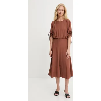Dámské šaty Šaty Answear.LAB 58071.tos hnědá 88X, vel. XL