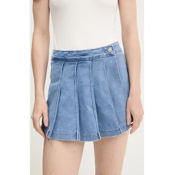 Dámská sukně Džínová kalhotová sukně Answear.LAB dámská, modrá barva, hladká, high waist M66093.hos 55J, vel. L