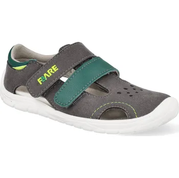 Dívčí sandály Barefoot dětské sandály Fare Bare - A5264401 šedé Velikost: 30