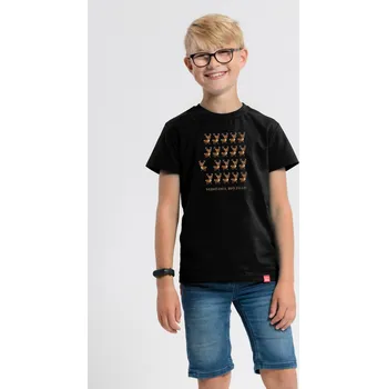 Pánské tričko CityZen - MATYÁŠ Dětské tričko černé s potiskem Buď svůj 164-170