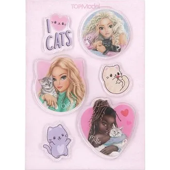 samolepka Top Model TOPModel – Silikonové samolepky I Love Cats (Christy, Malia & June)